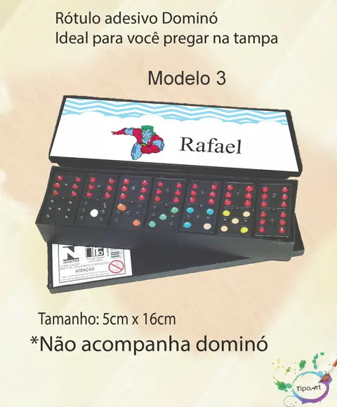 Adesivo para Dominó-capitão Planeta