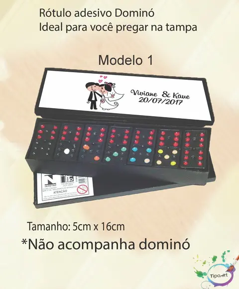 Adesivo para Dominó-casal