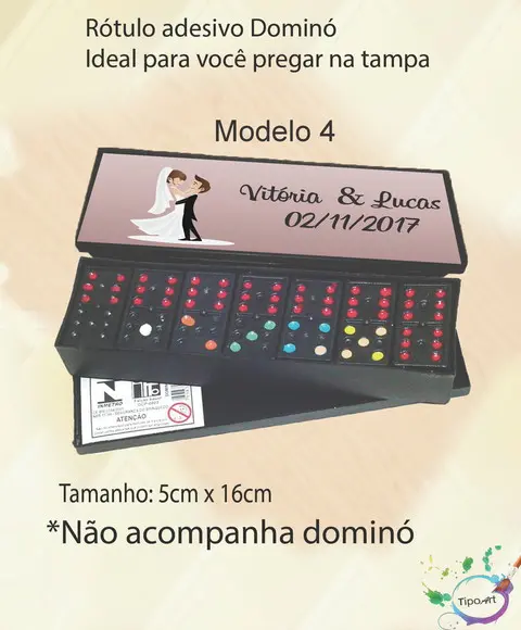Adesivo para Dominó-casal