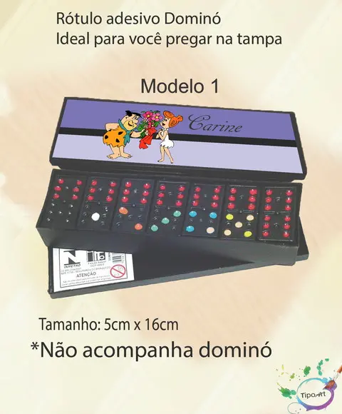 Adesivo para Dominó-fred Flintstone