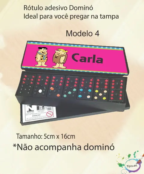 Adesivo para Dominó-fred Flintstone