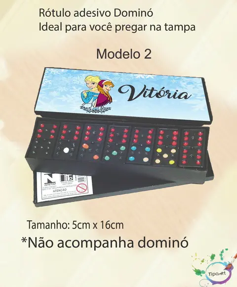 Adesivo para Dominó-frozen
