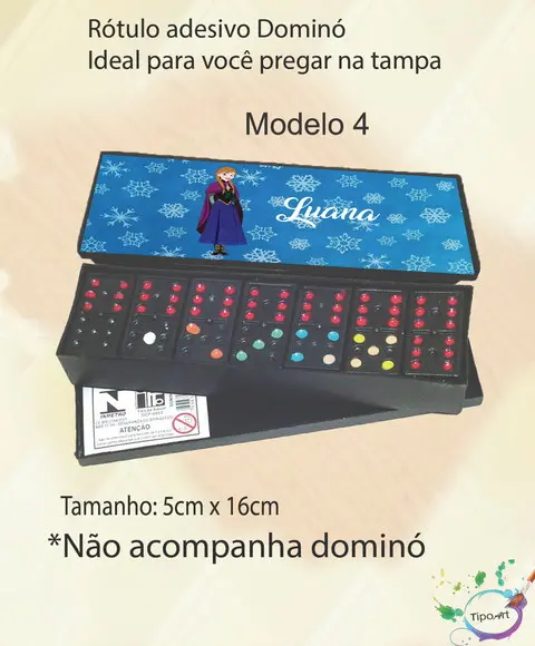 Adesivo para Dominó-frozen