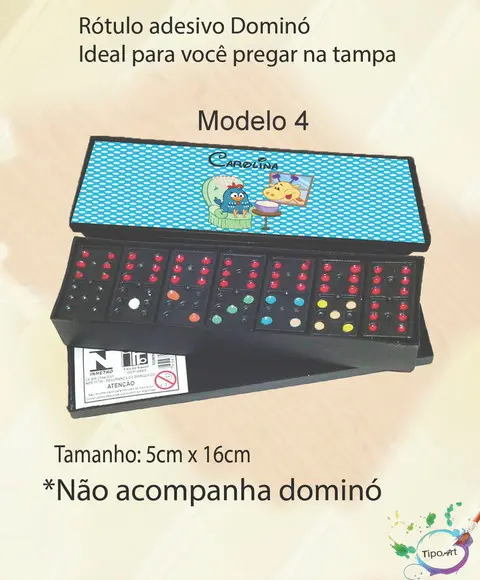 Adesivo para Dominó-galinha Pintadinha