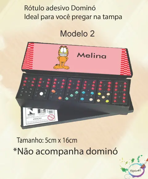 Adesivo para Dominó-garfield