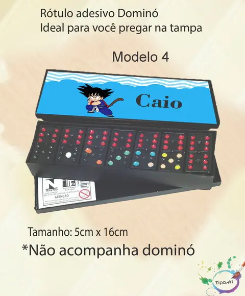 Adesivo para Dominó-goku