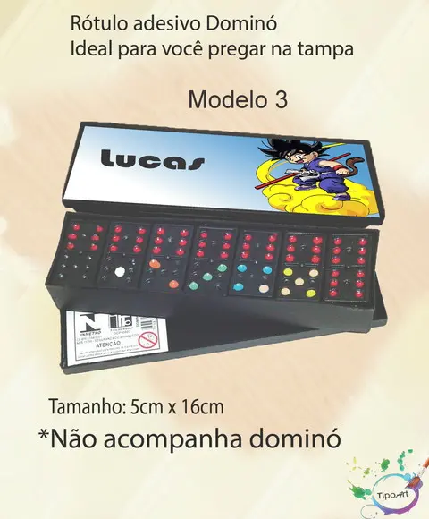 Adesivo para Dominó-goku