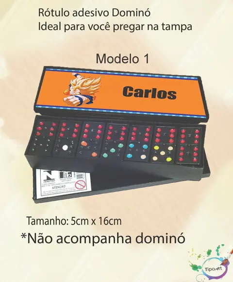 Adesivo para Dominó-goku