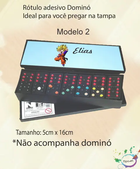 Adesivo para Dominó-goku