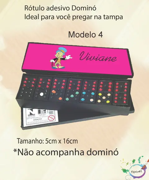 Adesivo para Dominó-grilo Falante