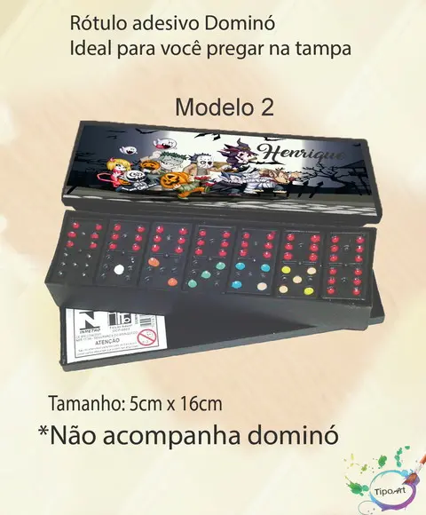 Adesivo para Dominó-halloween#2