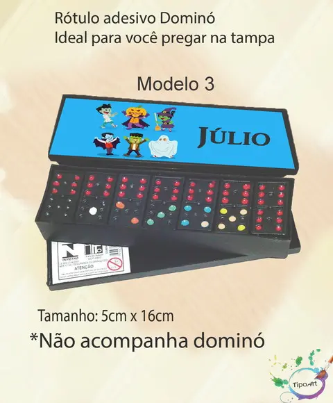 Adesivo para Dominó-halloween#2