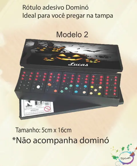 Adesivo para Dominó-halloween#1