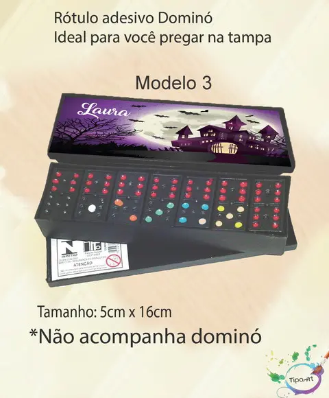 Adesivo para Dominó-halloween#1