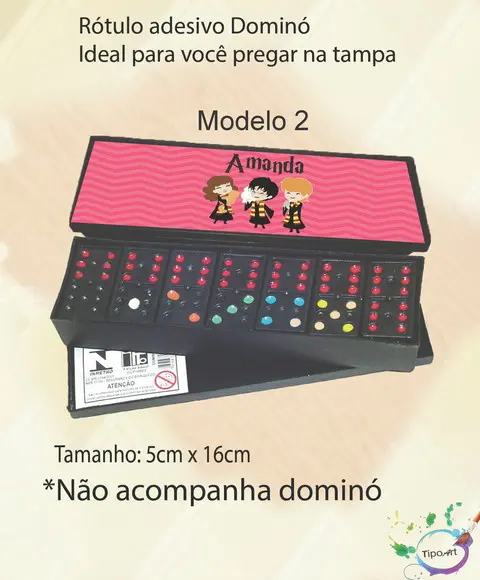 Adesivo para Dominó-harry Potter-modelo 1