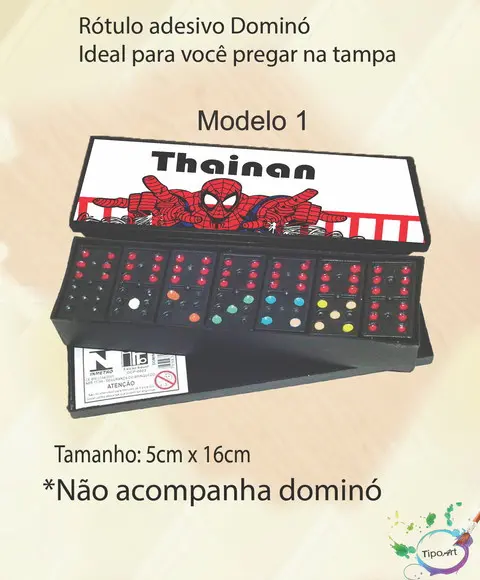 Adesivo para Dominó-homem Aranha