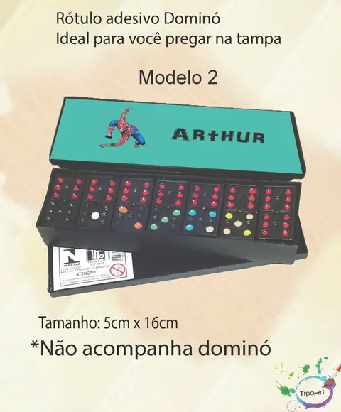 Adesivo para Dominó-homem Aranha