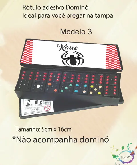 Adesivo para Dominó-homem Aranha