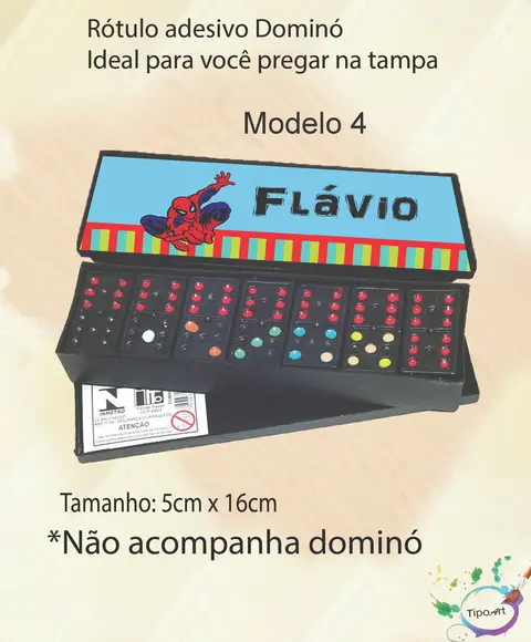 Adesivo para Dominó-homem Aranha