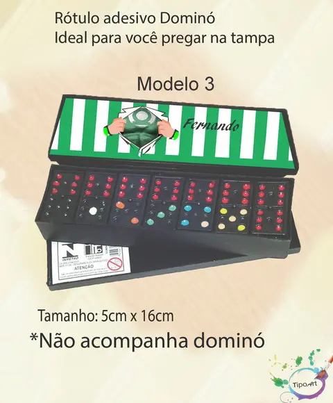 Adesivo para Dominó-lanterna Verde