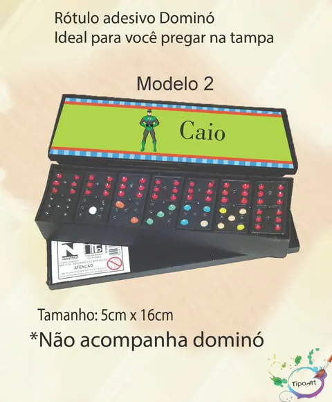 Adesivo para Dominó-lanterna Verde