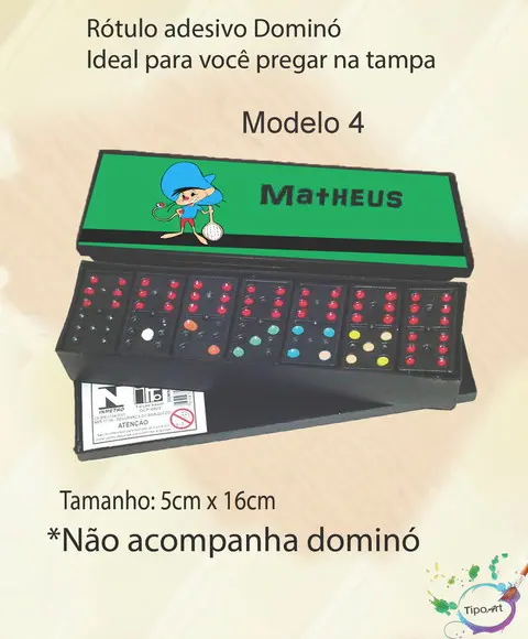 Adesivo para Dominó-ligeirinho