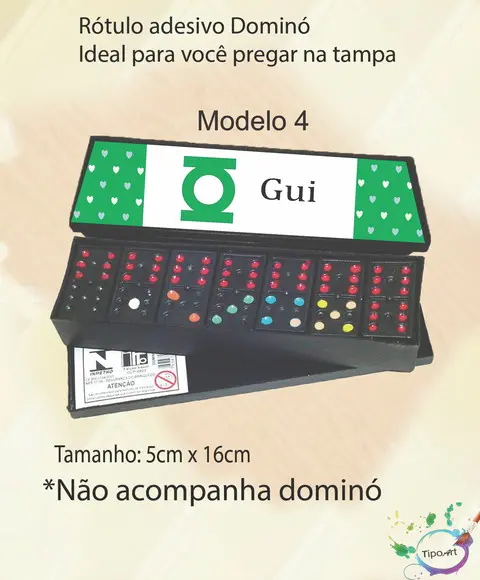 Adesivo para Dominó-lanterna Verde
