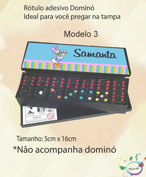 Adesivo para Dominó-margarida