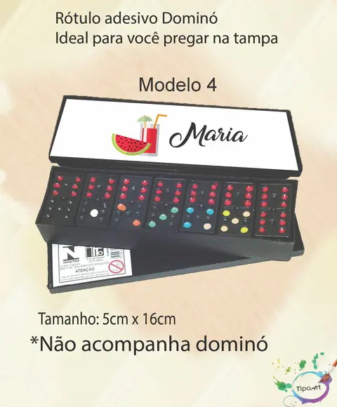 Adesivo para Dominó-melancia