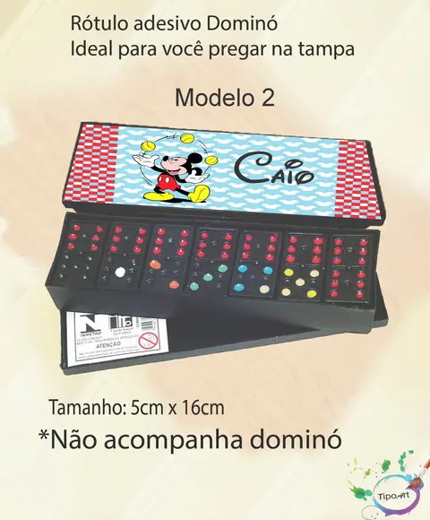 Adesivo para Dominó-mickey