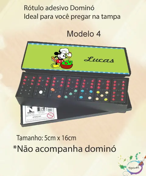 Adesivo para Dominó-mickey