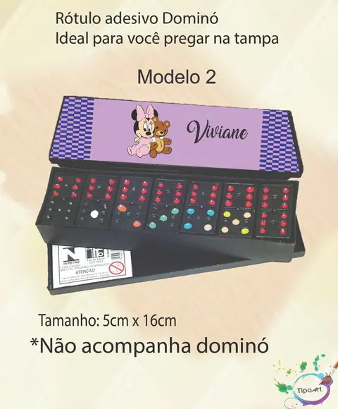 Adesivo para Dominó-mickey Baby