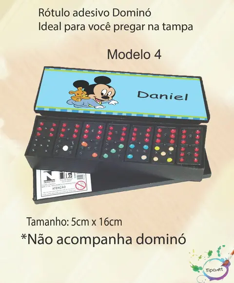 Adesivo para Dominó-mickey Baby