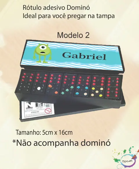 Adesivo para Dominó-mike Wazowski