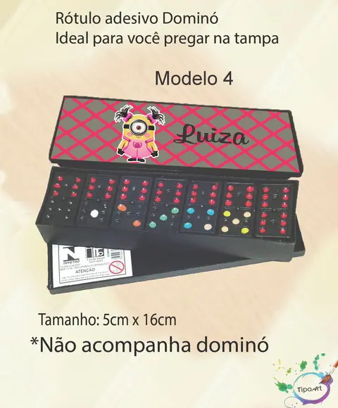 Adesivo para Dominó-minions