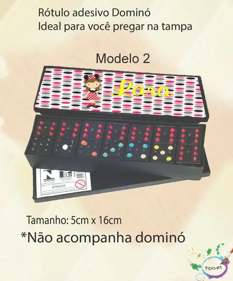 Adesivo para Dominó-minnie