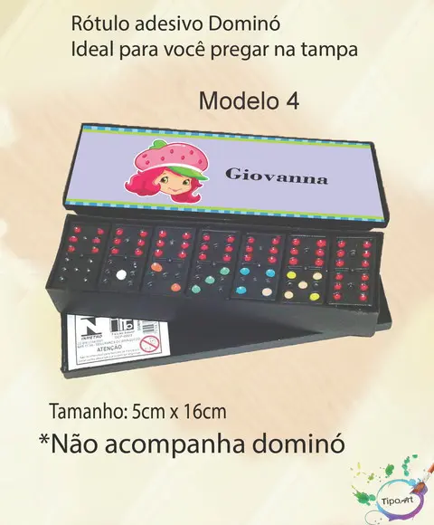 Adesivo para Dominó-moranguinho