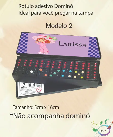 Adesivo para Dominó-moranguinho