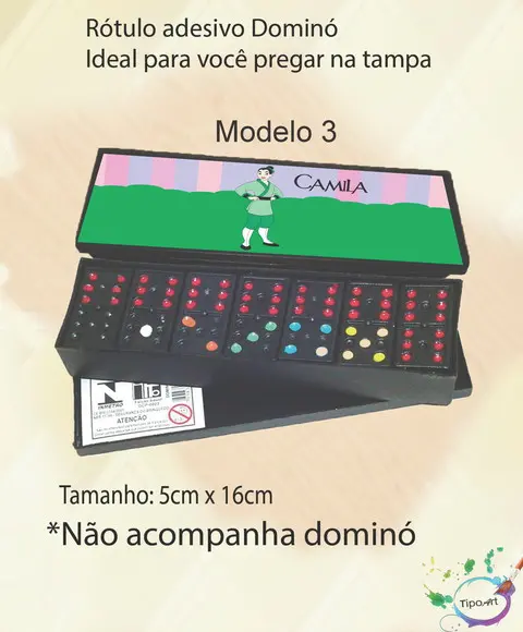 Adesivo para Dominó-mulan