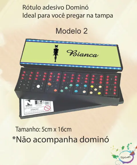Adesivo para Dominó-mulher Gato