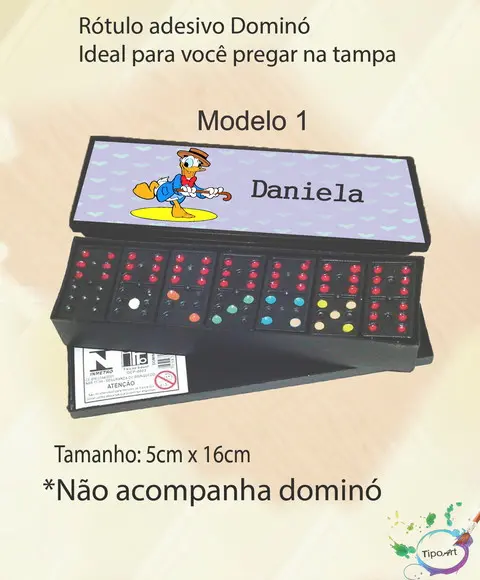 Adesivo para Dominó-pato Donald