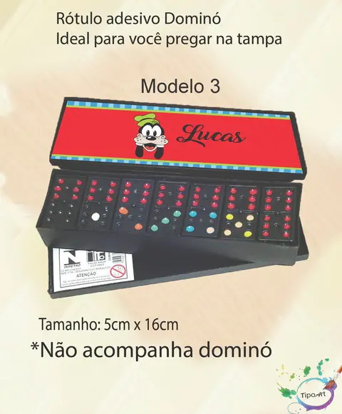 Adesivo para Dominó-pateta