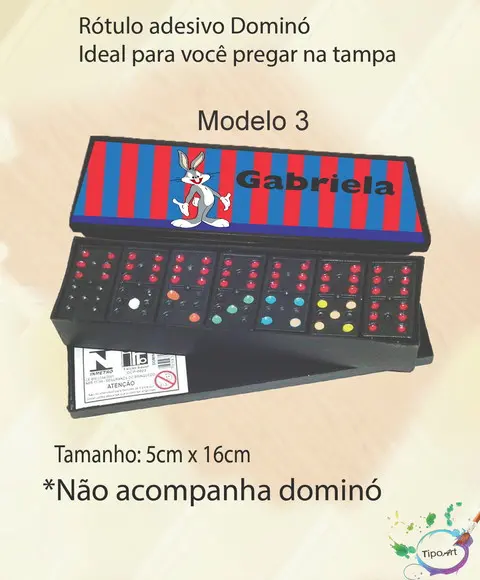 Adesivo para Dominó-pernalonga