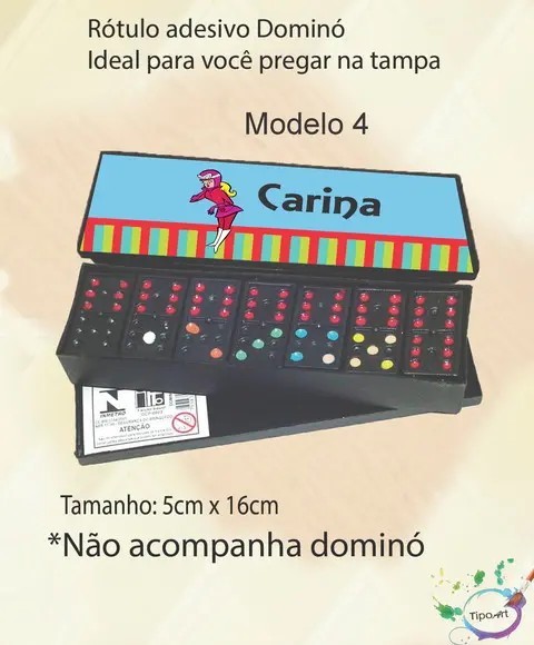 Adesivo para Dominó-penelope Charmosa