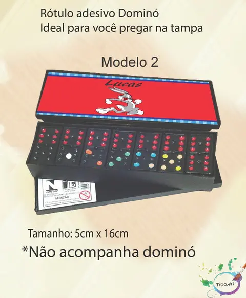Adesivo para Dominó-pernalonga