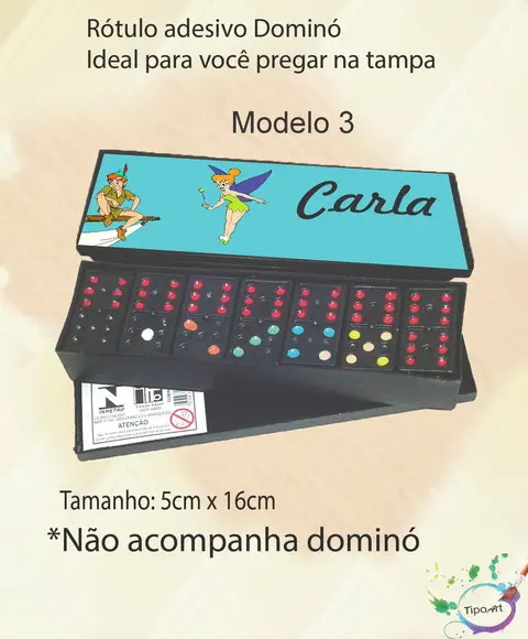 Adesivo para Dominó-peter Pan