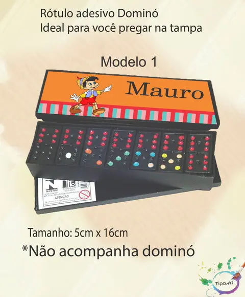 Adesivo para Dominó-pinoquio