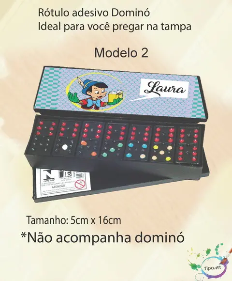 Adesivo para Dominó-pinoquio