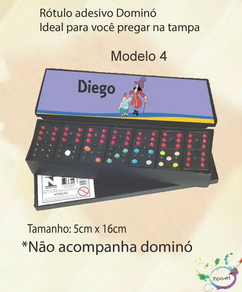 Adesivo para Dominó-peter Pan