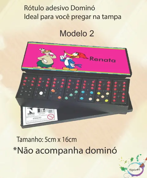Adesivo para Dominó-pica Pau